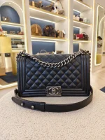 Chanel, Chanel Boy 10, 10", Black, Like New - Image 4