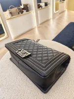Chanel, Chanel Boy 10, 10", Black, Like New - Image 10