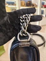 Chanel, Chanel Boy 10, 10", Black, Like New - Image 19