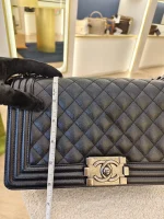 Chanel, Chanel Boy 10, 10", Black, Like New - Image 38