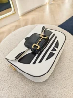Gucci, Adidas x Gucci Horsebit 1955, Mini, White, Very Very  Good - Image 8