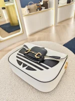Gucci, Adidas x Gucci Horsebit 1955, Mini, White, Very Very  Good - Image 10
