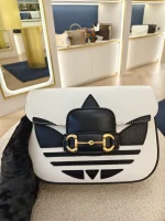 Gucci, Adidas x Gucci Horsebit 1955, Mini, White, Very Very  Good - Image 19