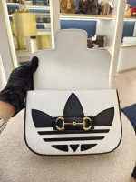 Gucci, Adidas x Gucci Horsebit 1955, Mini, White, Very Very  Good - Image 22