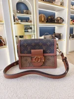 Louis Vuitton, Dauphine, Mini, Brown, Like New - Image 4