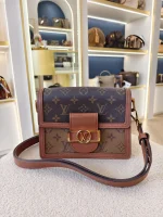 Louis Vuitton, Dauphine, Mini, Brown, Like New - Image 5