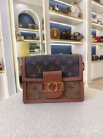 Louis Vuitton, Dauphine, Mini, Brown, Like New - Image 6