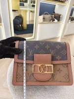 Louis Vuitton, Dauphine, Mini, Brown, Like New - Image 34