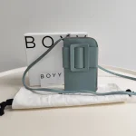 Boyy, [Boyy] Boyy Buckle Leather Cross-body Phone Case, , Blue, Like New - Image 2
