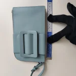 Boyy, [Boyy] Boyy Buckle Leather Cross-body Phone Case, , Blue, Like New - Image 31