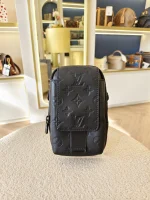 Louis Vuitton, Monogram  Shadow Phone Pouch NM, , Black, Very Very  Good - Image 6