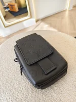Louis Vuitton, Monogram  Shadow Phone Pouch NM, , Black, Very Very  Good - Image 8