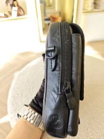 Louis Vuitton, Monogram  Shadow Phone Pouch NM, , Black, Very Very  Good - Image 16