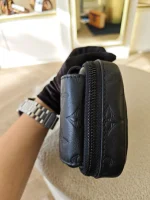 Louis Vuitton, Monogram  Shadow Phone Pouch NM, , Black, Very Very  Good - Image 18
