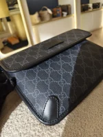 Gucci, GG Supreme Black Belt Bag, , Black, Very Very  Good - Image 7