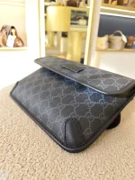 Gucci, GG Supreme Black Belt Bag, , Black, Very Very  Good - Image 9
