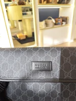 Gucci, GG Supreme Black Belt Bag, , Black, Very Very  Good - Image 11