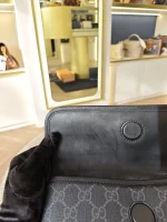 Gucci, GG Supreme Black Belt Bag, , Black, Very Very  Good - Image 18