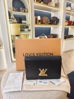 Louis Vuitton, Twist Belt Chain Wallet, , Black, Like New - Image 2