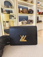 Louis Vuitton, Twist Belt Chain Wallet, , Black, Like New - Image 8