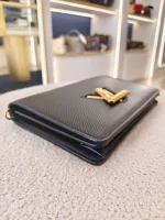 Louis Vuitton, Twist Belt Chain Wallet, , Black, Like New - Image 12