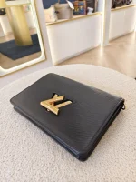 Louis Vuitton, Twist Belt Chain Wallet, , Black, Like New - Image 13
