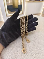 Louis Vuitton, Twist Belt Chain Wallet, , Black, Like New - Image 36