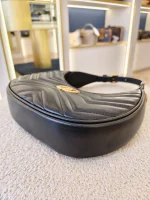 Gucci, Marmont Half-Moon Mini Bag, Mini, Black, Like New - Image 13