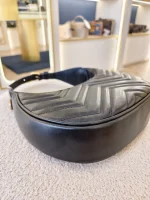 Gucci, Marmont Half-Moon Mini Bag, Mini, Black, Like New - Image 15