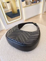 Gucci, Marmont Half-Moon Mini Bag, Mini, Black, Like New - Image 16