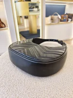 Gucci, Marmont Half-Moon Mini Bag, Mini, Black, Like New - Image 17