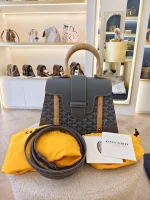 Goyard, Saigon PM Top-Handle Bag, PM, Gray, Like New - Image 2