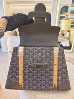 Goyard, Saigon PM Top-Handle Bag, PM, Gray, Like New - Image 29