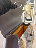 Goyard, Saigon PM Top-Handle Bag, PM, Gray, Like New - Image 32