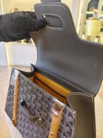 Goyard, Saigon PM Top-Handle Bag, PM, Gray, Like New - Image 33