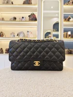 Chanel, Classic Medium Double Flap Bag, 10", Black, Very Like New - Image 7