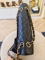Chanel, Classic Medium Double Flap Bag, 10", Black, Very Like New - Image 20