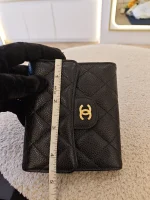 Chanel, Small Classic Trifold Wallet, , Black, Very Very  Good - 图片 26
