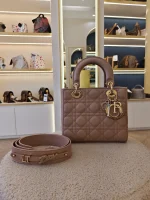 Dior, Lady Dior Small, Small, Pink, Like New - Image 4