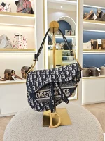 Dior, Saddle Bag, Medium, Blue, Very Very  Good - Image 3