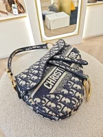 Dior, Saddle Bag, Medium, Blue, Very Very  Good - Image 7