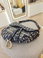 Dior, Saddle Bag, Medium, Blue, Very Very  Good - Image 9