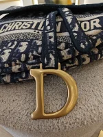 Dior, Saddle Bag, Medium, Blue, Very Very  Good - Image 11