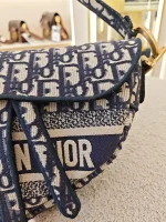 Dior, Saddle Bag, Medium, Blue, Very Very  Good - Image 14