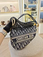 Dior, Saddle Bag, Medium, Blue, Very Very  Good - Image 20