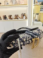Dior, Saddle Bag, Medium, Blue, Very Very  Good - Image 29