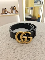 Gucci, [Gucci] GG Marmont Leather Belt, 75/30, Black, Very Very  Good - Image 5