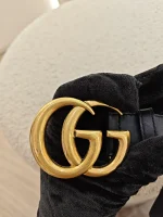 Gucci, [Gucci] GG Marmont Leather Belt, 75/30, Black, Very Very  Good - Image 10