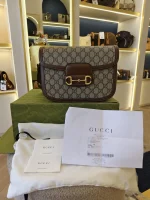 Gucci, Horsebit 1955 Shoulder Bag, , Brown, Like New - Image 2