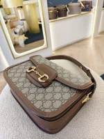 Gucci, Horsebit 1955 Shoulder Bag, , Brown, Like New - Image 11